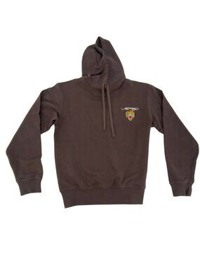 Ed Hardy Men's Designer Hoodie | Brown | 100% Cotton | Size Large **NEW